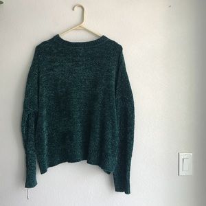 Green velvet top! Super soft and comfortable!